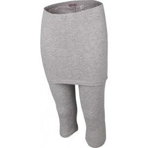 Lewro GALINA 140 - 170 šedá 152-158 - Dívčí tříčtvrteční kalhoty se sukní