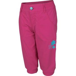 Lewro GWYNETH 140 - 170 Dívčí tříčtvrteční kalhoty, růžová, velikost 164-170