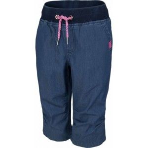 Lewro KORY růžová 152-158 - Dětské 3/4 kalhoty džínového vzhledu