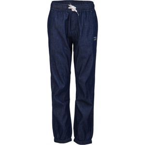Lewro RENZO Dětské kalhoty, Tmavě modrá,Bílá, velikost 128-134