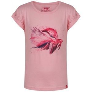 Loap AHOJA JR růžová 158-164 - Dětské triko