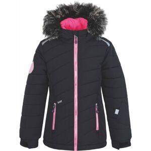 Loap FUKSIE Dívčí lyžařská bunda, černá, veľkosť 146-152