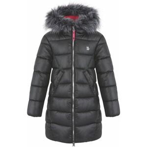 Loap INTIMOSS Dívčí zimní kabát, černá, velikost 112-116