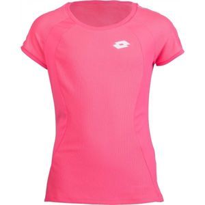 Lotto SQUADRA G TEE PL Dívčí tenisové triko, růžová, velikost L