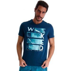 Lotto L73 V TEE BEACH PRT 1 PL modrá XL - Pánské triko