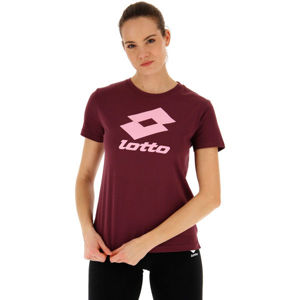 Lotto SMART W II TEE JS Dámské tričko, Vínová,Růžová, velikost