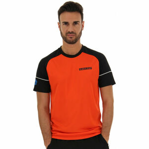 Lotto LOGO V TEE RGL PL Pánské sportovní triko, oranžová, velikost XL