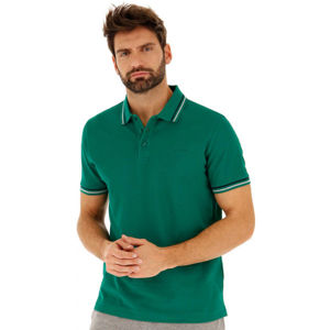 Lotto POLO CLASSICA PQ tmavě zelená XL - Pánské polo triko
