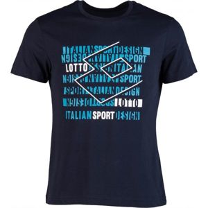 Lotto SUPRA TEE JS tmavě modrá XL - Pánské tričko
