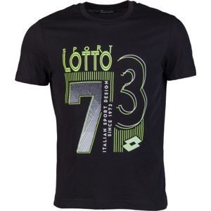 Lotto L73 IV TEE LOGO PLUS černá M - Pánské triko