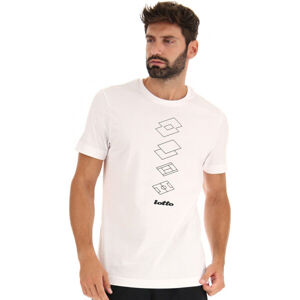 Lotto TEE ORIGINS Pánské tričko, bílá, velikost XXL