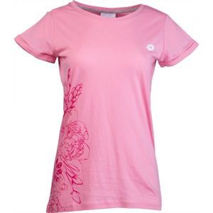 Lotto ELSA Dámské triko, Růžová,Bílá, velikost