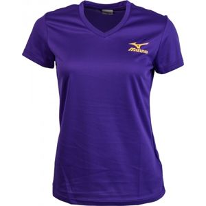 Mizuno DRYLITE TEE W fialová XS - Dámské běžecké triko