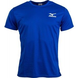 Mizuno DRYLITE TEE modrá XL - Pánské běžecké triko