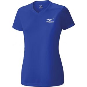Mizuno DRYLITE TEE WOMENS modrá XL - Dámské běžecké triko