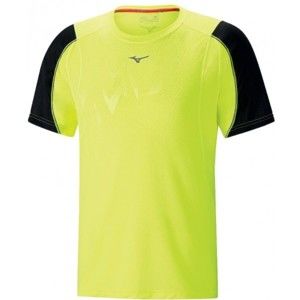 Mizuno ALPHA VENT TEE žlutá S - Pánské sportovní triko