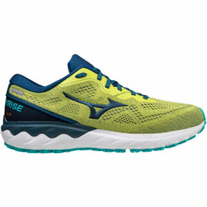 Mizuno WAVE SKYRISE 2 Pánská běžecká obuv, Světle zelená,Modrá,Bílá, velikost 8