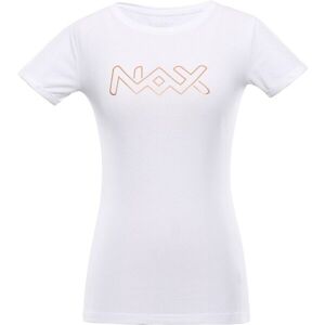 NAX RIVA Dámské bavlněné triko, Bílá,Zlatá, velikost XXL