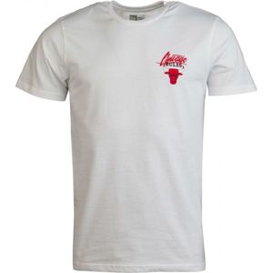 New Era NBA SCRIPT LOGO CHICAGO BULLS bílá L - Pánské tričko