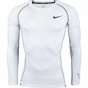 Nike NP DF TIGHT TOP LS M Pánské triko s dlouhým rukávem, bílá, velikost XXL