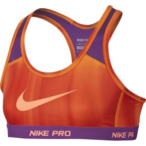 Nike YA HYPRCL AOP PRO BRA YTH oranžová M - Dívčí podprsenka