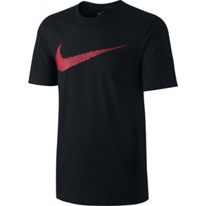 Nike NSW TEE HANGTAG SWOOSH M černá XL - Pánské tričko