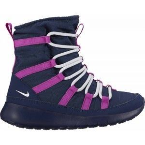 Nike ROSHE ONE HI fialová 3.5Y - Dívčí zimní obuv