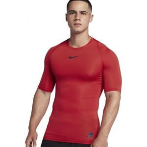 Nike NP TOP SS COMP Pánské tričko, červená, velikost XL
