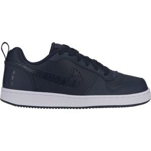 Nike COURT BOROUGH LOW tmavě modrá 7 - Chlapecké volnočasové boty