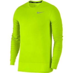 Nike BRTHE RAPID TOP LS žlutá XXL - Pánský běžecký top