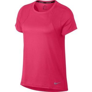 Nike RUN TOP SS růžová XL - Dámské běžecké triko