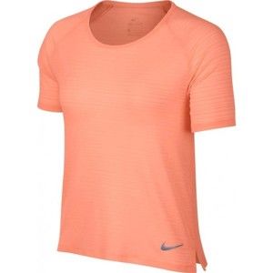 Nike MILER TOP BREATHE růžová S - Dámské sportovní triko