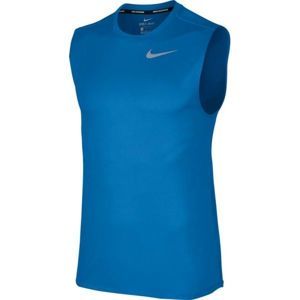 Nike RUN TOP SLV tmavě modrá L - Pánský běžecký top