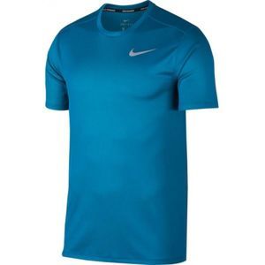 Nike BRTHE RUN TOP SS modrá L - Pánské běžecké triko