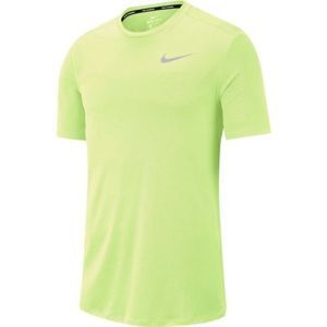 Nike DF BRTHE RUN TOP SS světle zelená XXL - Pánské běžecké tričko
