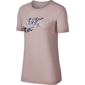 Nike SPORTSWEAR TEE FW PRINT růžová M - Dámské triko