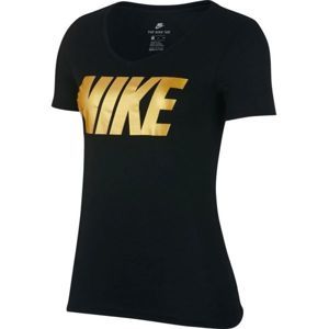 Nike NSW TEE NIKE MTLC BLOCK černá Crna - Dámské triko