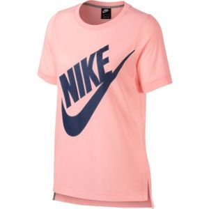 Nike NSW TOP SS PREP FUTURA růžová M - Dámské triko