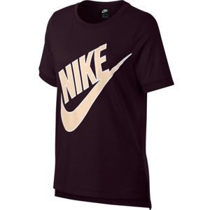 Nike NSW TOP SS PREP FUTURA fialová L - Dámské triko