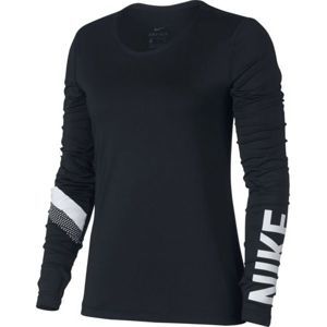 Nike NP WM TOP LS STRIPE GRX - Dámské sportovní triko