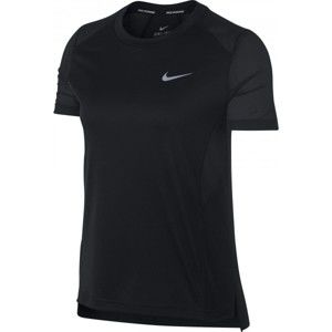 Nike MILER TOP SS W černá M - Dámské triko s krátkým rukávem