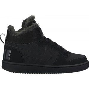Nike COURT BOROUGH MID WINTER GS černá 6Y - Dětské zateplené boty