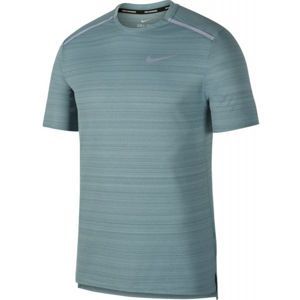 Nike NK DRY MILER TOP SS tmavě šedá S - Pánské běžecké triko