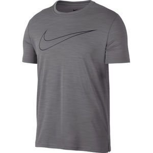 Nike NP SUPERSET TOP SS GFX šedá 2XL - Pánské sportovní triko