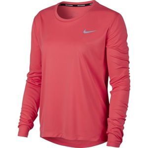 Nike MILER TOP LS červená L - Dámské běžecké triko