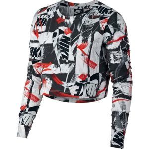 Nike NSW TOP LS AOP WHTVR - Dámské triko s dlouhým rukávem