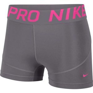 Nike NP SHRT 3IN šedá XS - Dámské sportovní šortky