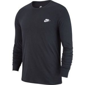 Nike NSW TEE LS EMBRD FUTURA černá L - Pánské triko