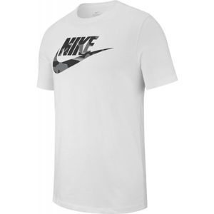 Nike NSW TEE CAMO 1 bílá M - Pánské triko