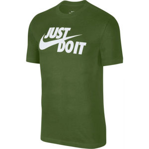 Nike NSW TEE JUST DO IT SWOOSH M zelená XL - Pánské tričko